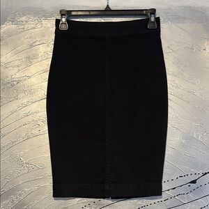 Aritzia The Castings Denim Pencil Skirt Size 0 Black